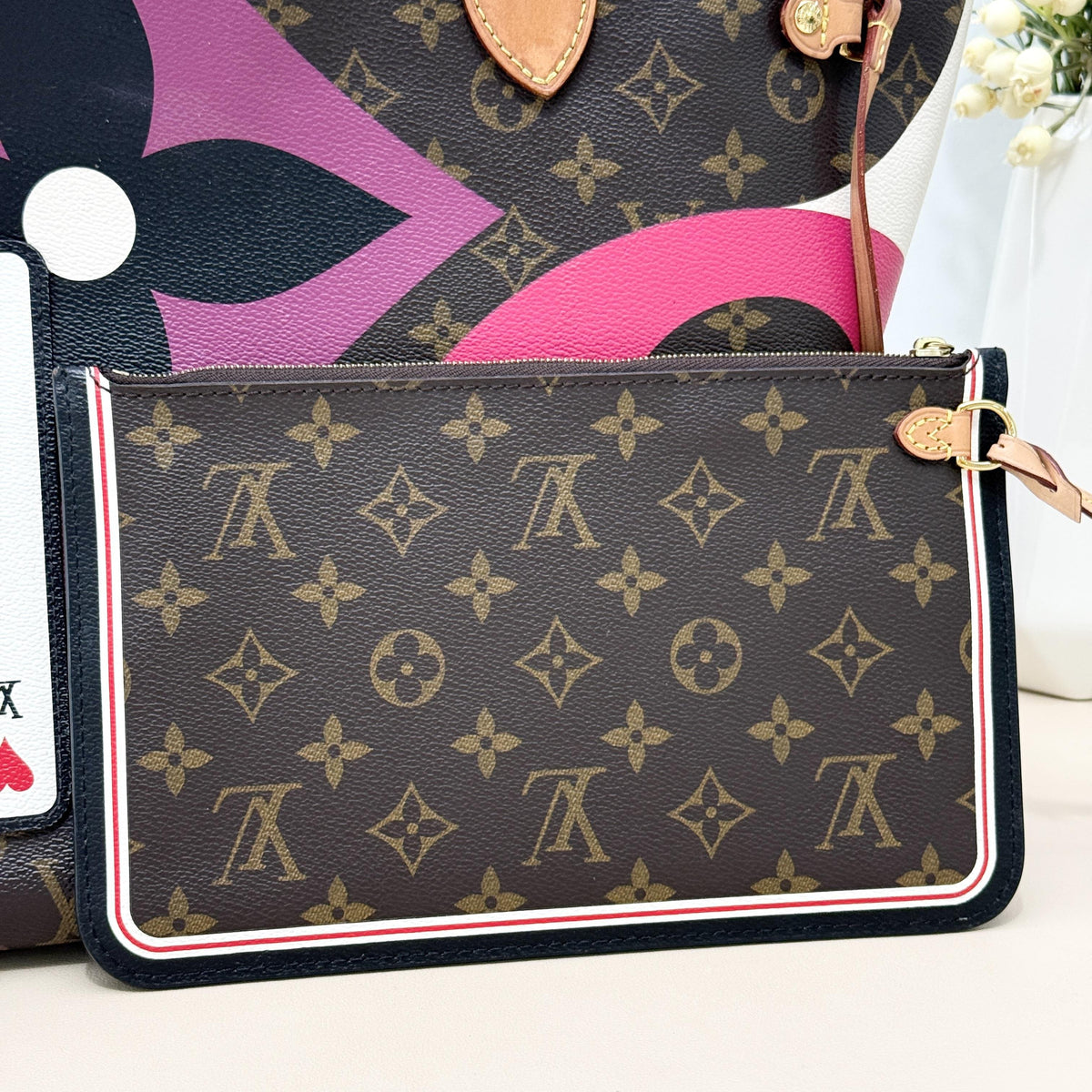 Pre-owned Louis Vuitton Coated Canvas tote bags Neverfull MM Game On Monogram Tote Bag