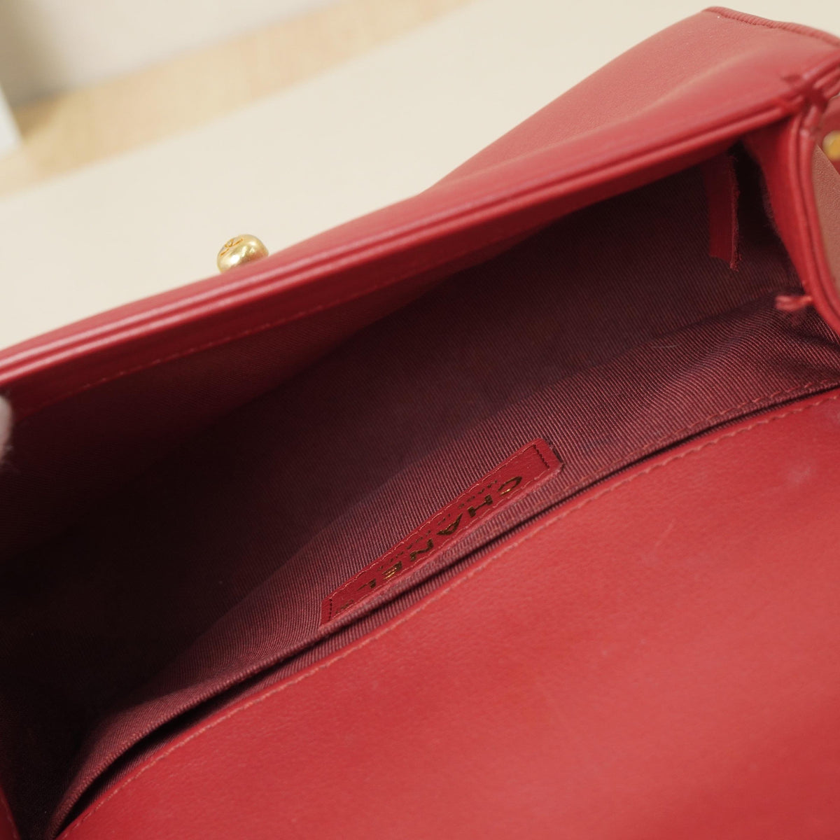 Le Boy Small Chevron Flap