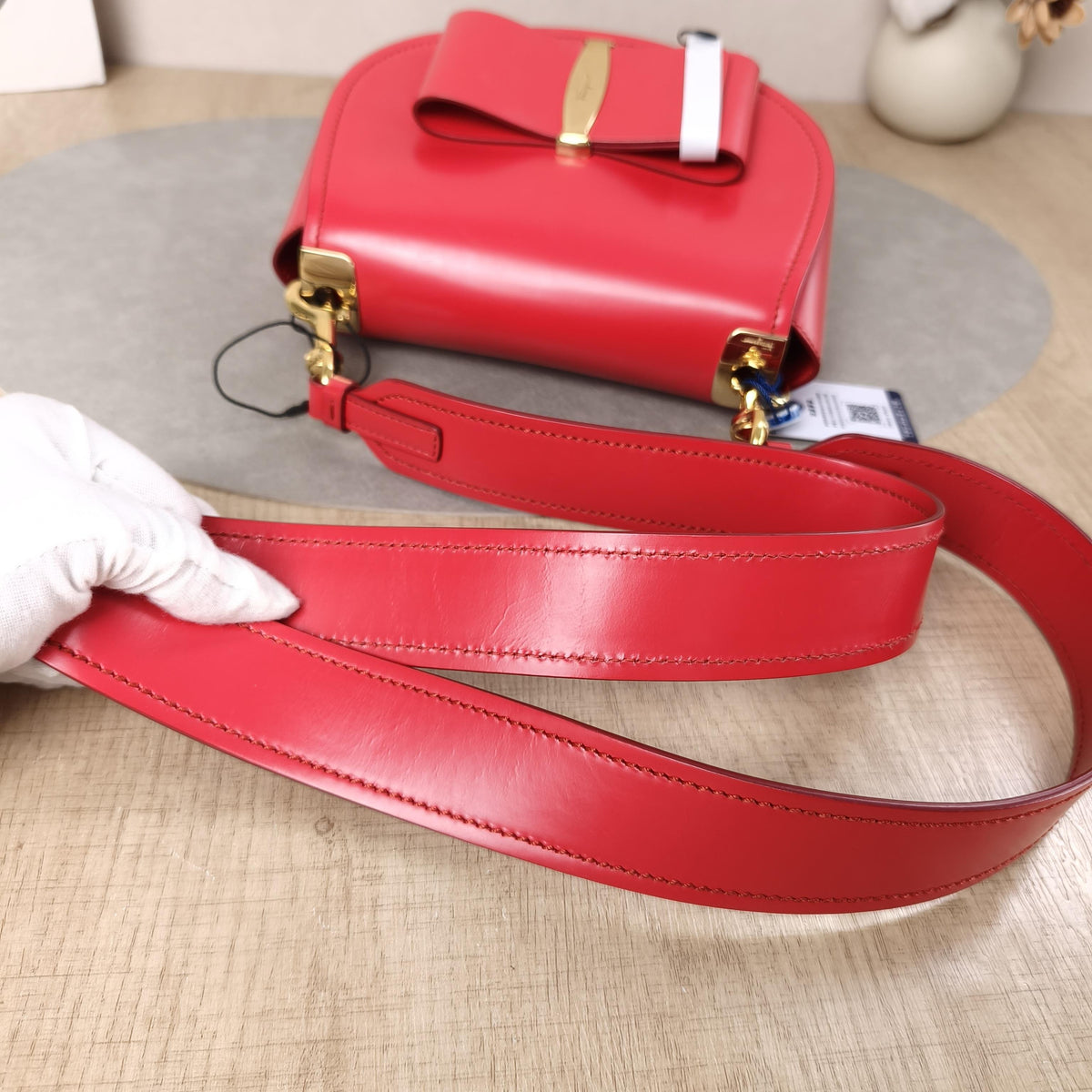 Salvatore Ferragamo Red Shoulder Bag