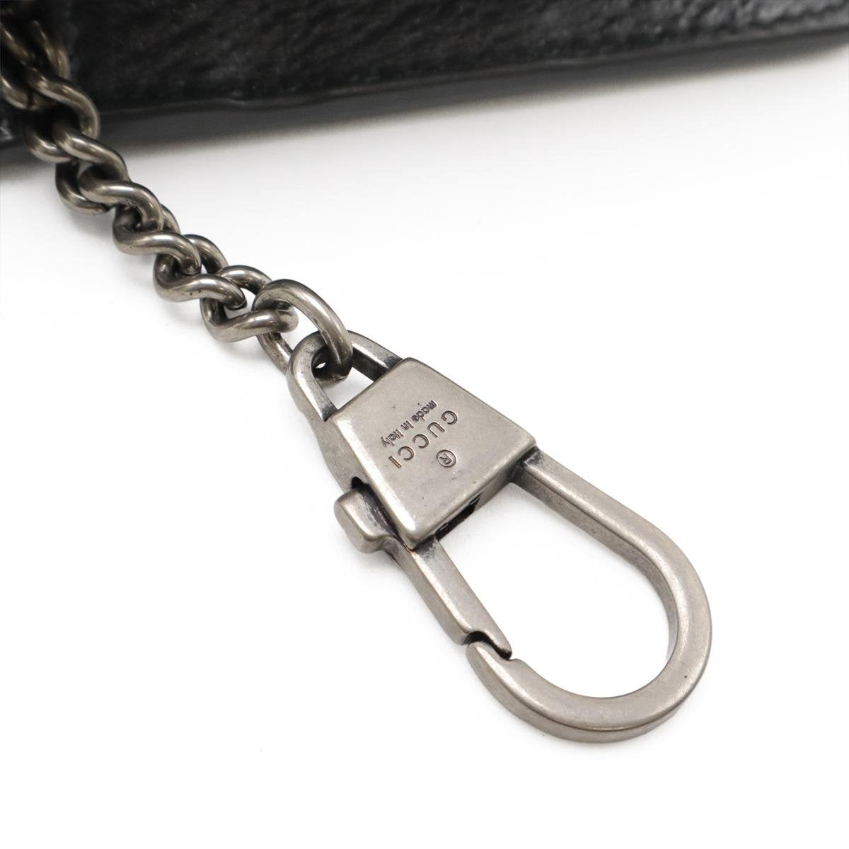 Dionysus Super Mini GG Denim Chain Crossbody Bag Black