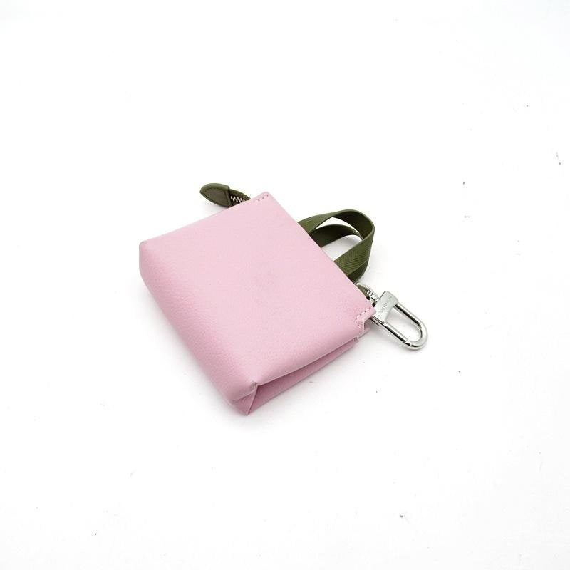 Pre-owned Louis Vuitton USA Mini Bags Mini Shopper Bag Charm Pink Leather mini bag