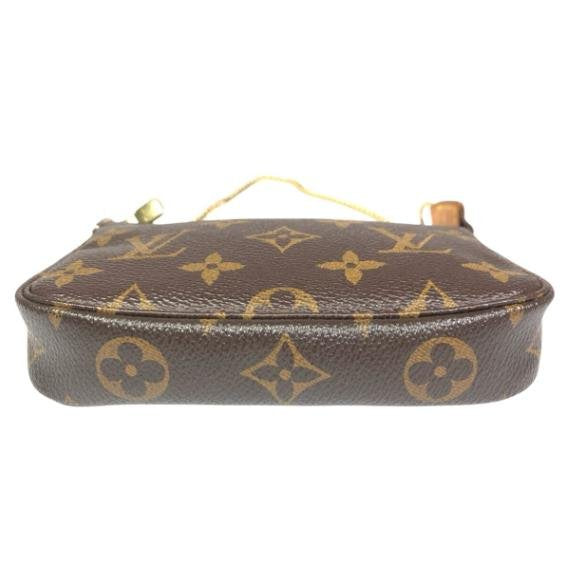 Pre-owned Louis Vuitton Coated Canvas Shoulder Bags Mini Pochette Accessoires Monogram Handbag