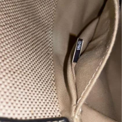 Pre-owned Chloé Fabric Mini Bags Off White Linen Logo Strap Mini Handheld Tote Bag