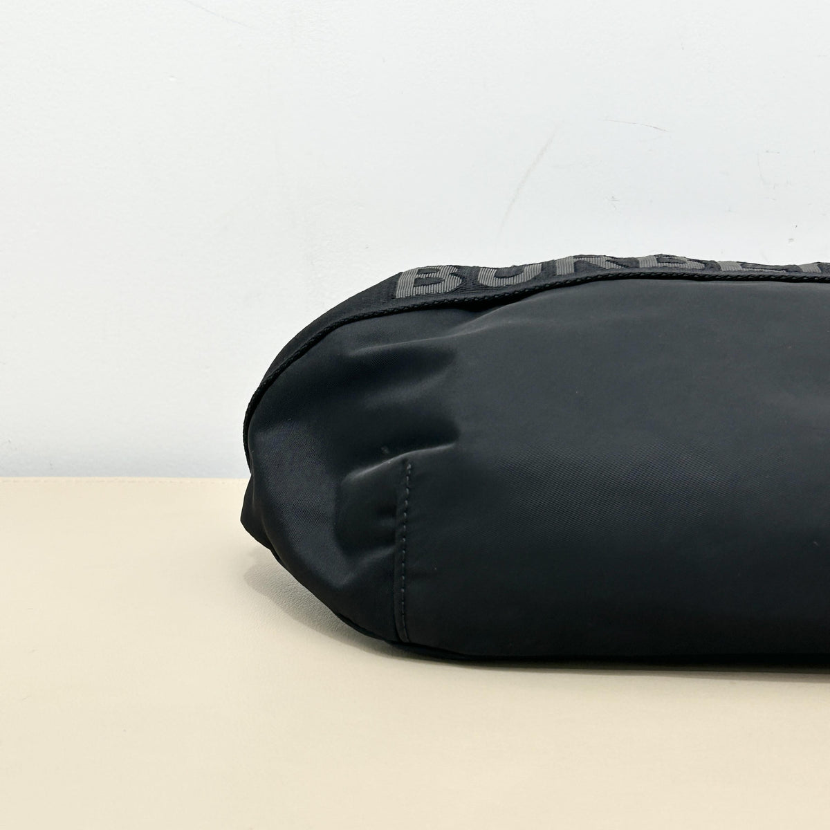 Black Webbing Logo Fanny Pack Crossbody Bag