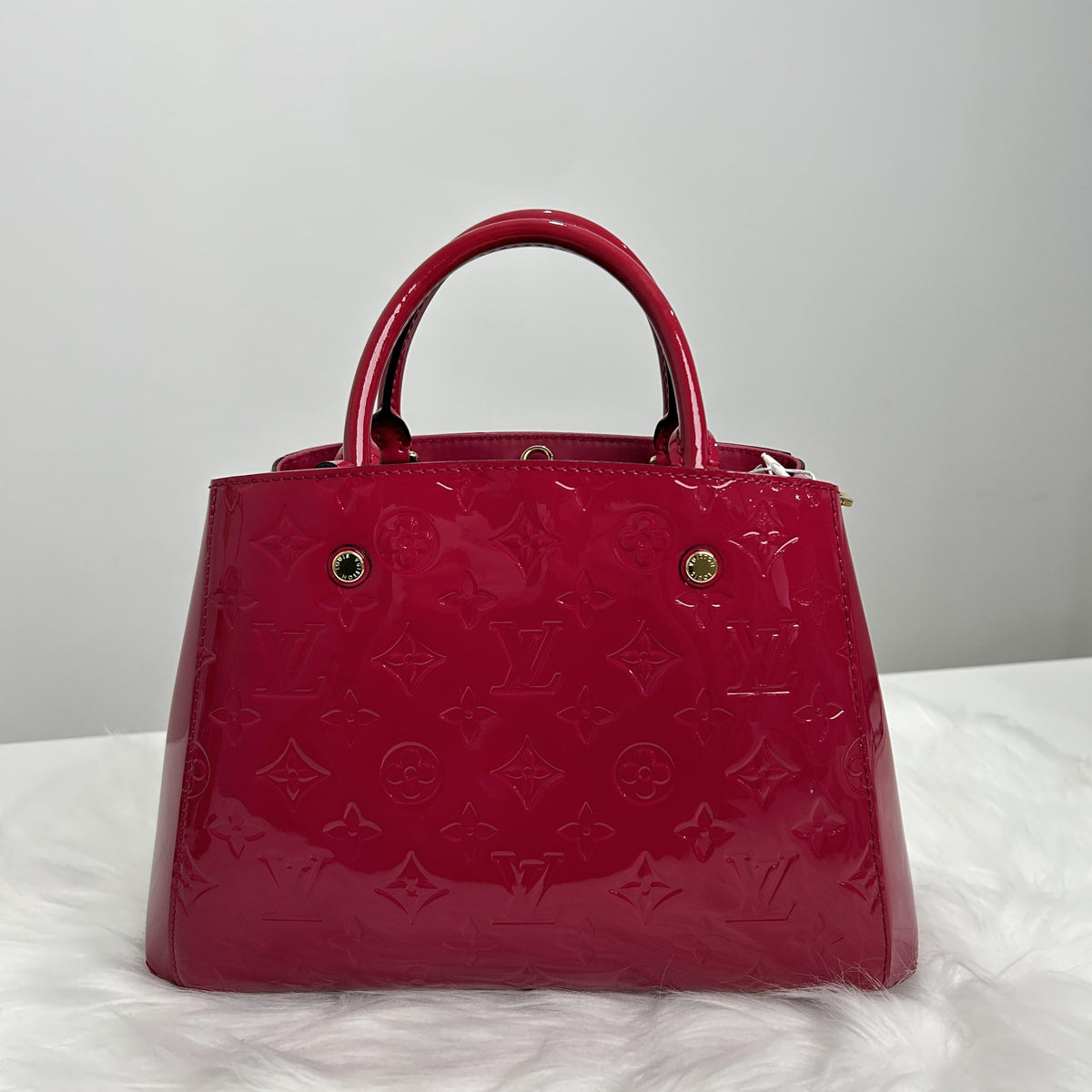 Montaigne BB Monogram Vernis Handbag