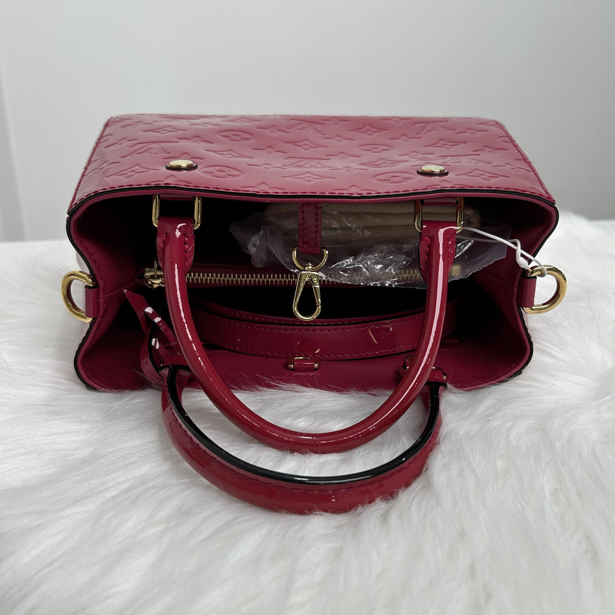 Montaigne BB Monogram Vernis Handbag