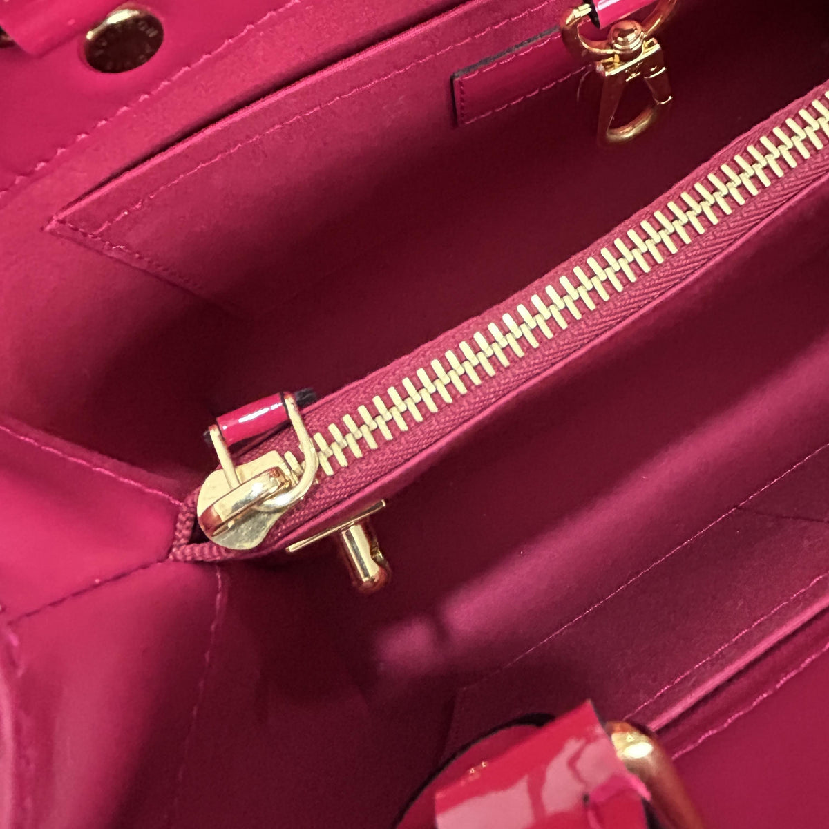 Montaigne BB Monogram Vernis Handbag