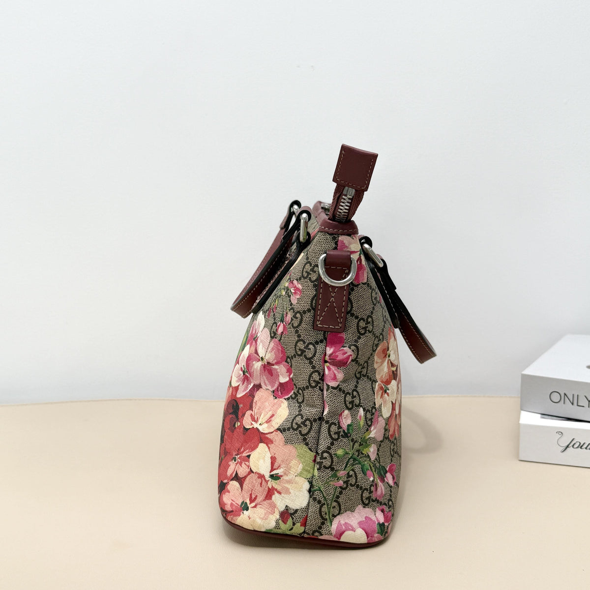 Gucci Blooms Floral Print Top Handle Tote Bag