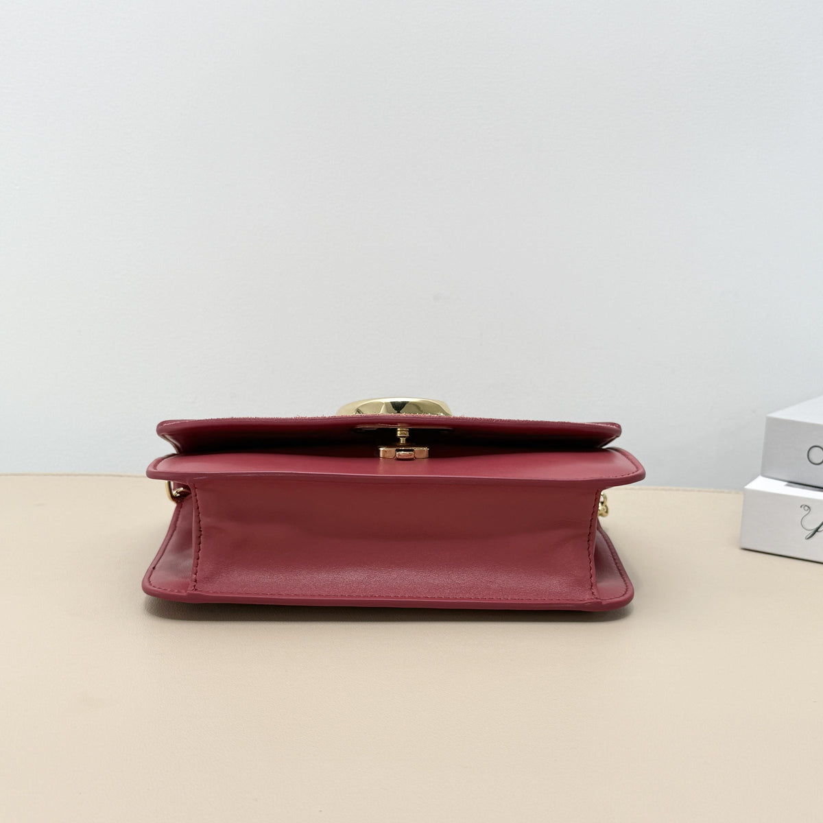 Pre-owned Chloé Leather / Suede Crossbody Bags C Mini Crossbody Bag in Red Leather and Suede
