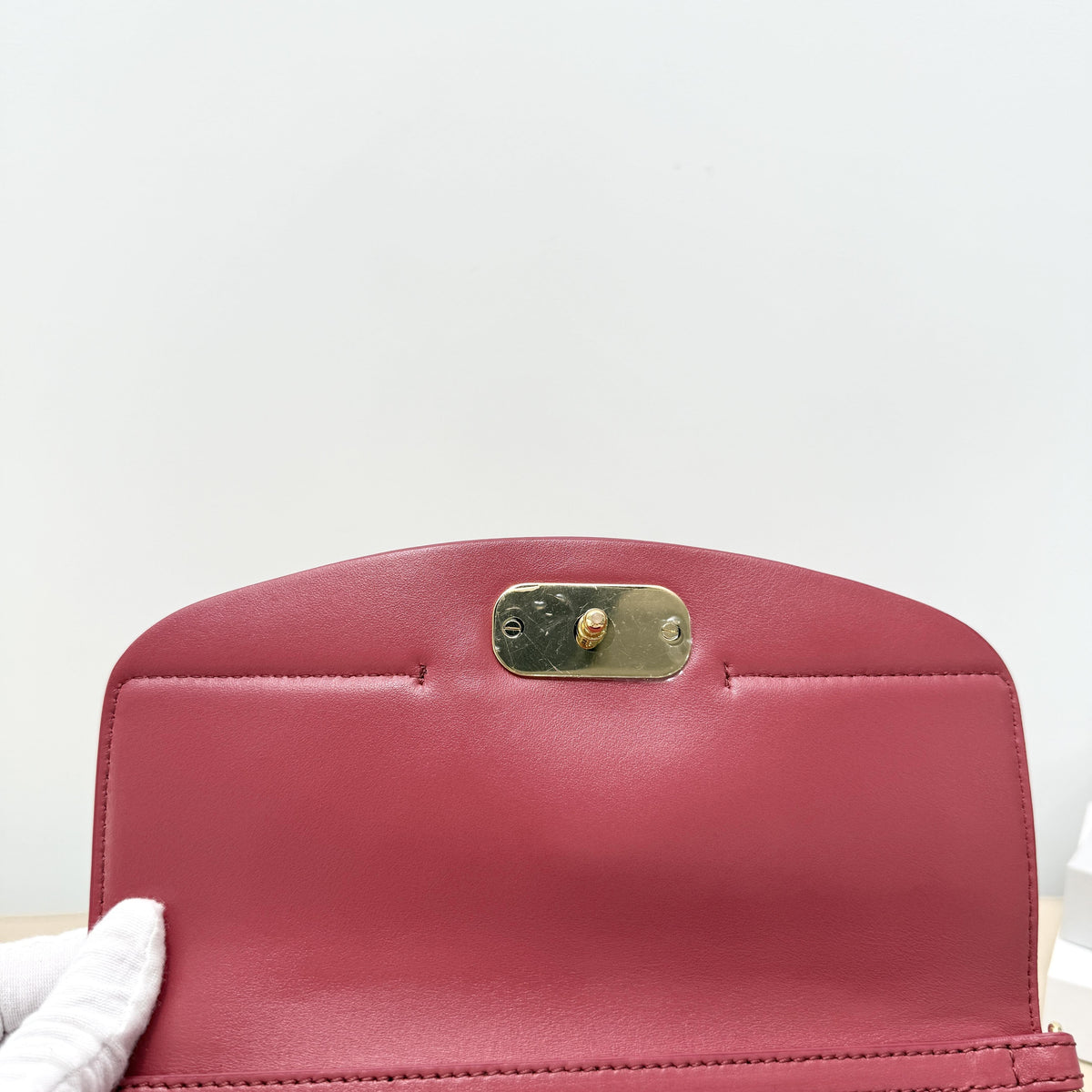 Pre-owned Chloé Leather / Suede Crossbody Bags C Mini Crossbody Bag in Red Leather and Suede