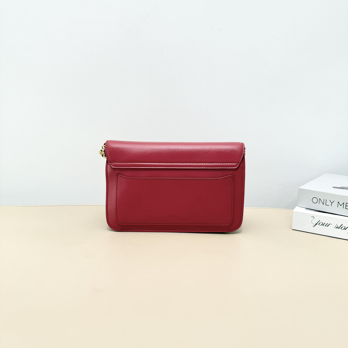Pre-owned Chloé Leather / Suede Crossbody Bags C Mini Crossbody Bag in Red Leather and Suede
