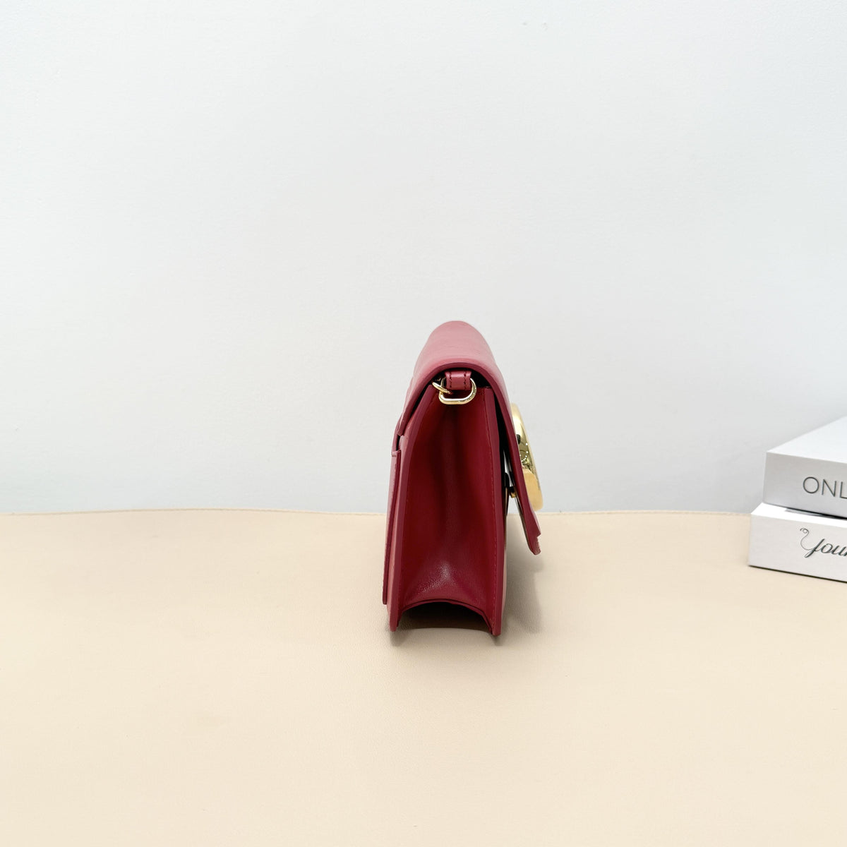 Pre-owned Chloé Leather / Suede Crossbody Bags C Mini Crossbody Bag in Red Leather and Suede