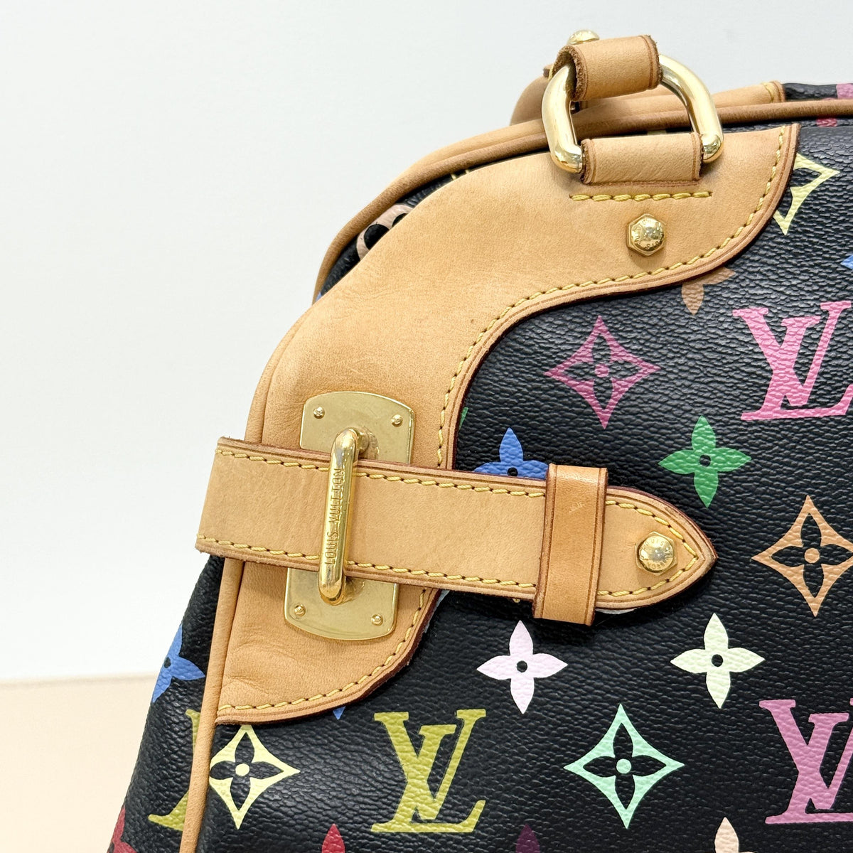 Louis Vuitton Multicolore Black Claudia Handbag