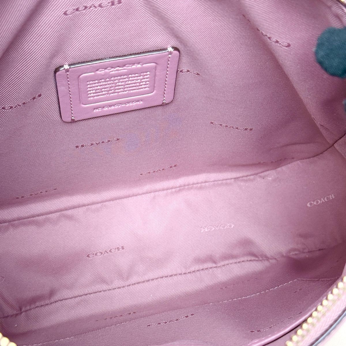 Coach Dusty Pink Grained Leather Shoulder Crossbody Bag 8061804