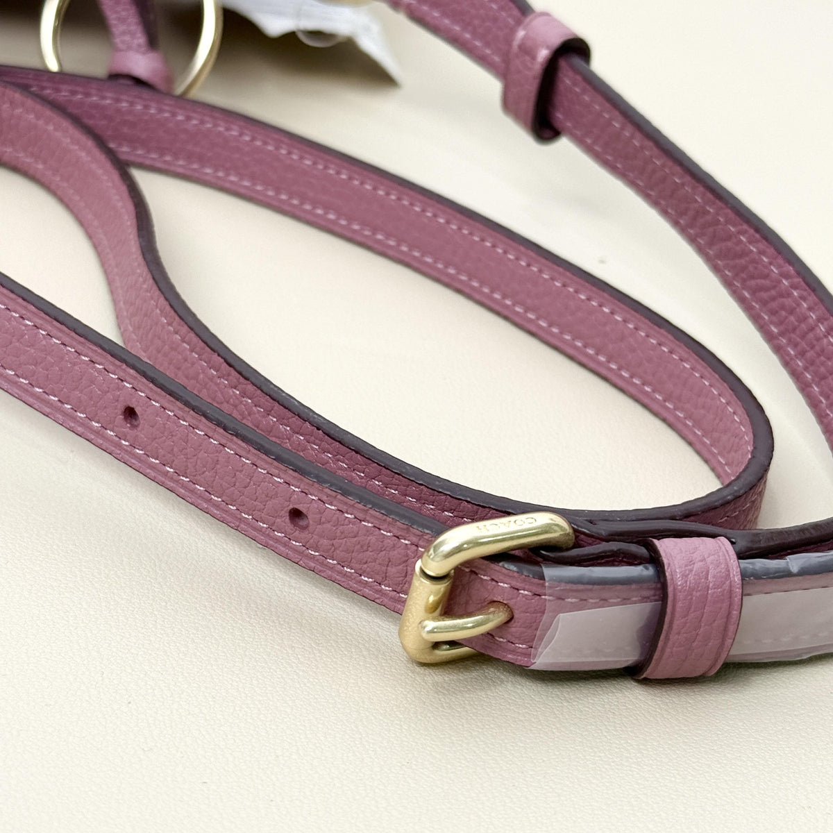 Coach Dusty Pink Grained Leather Shoulder Crossbody Bag 8061804