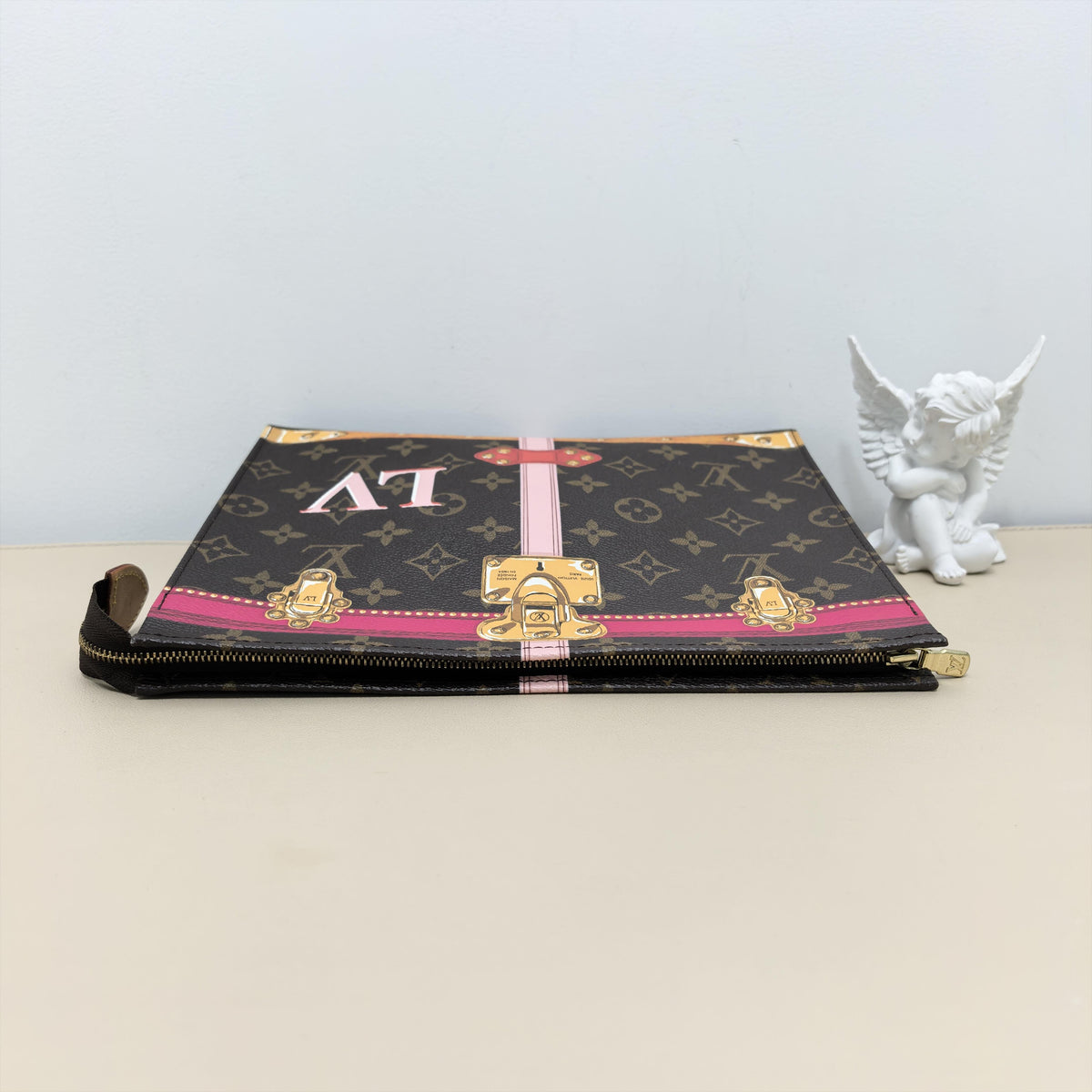 Clutches & Wristlets Monogram Summer Limited Trunk Print Toiletry Pouch Clutch Bag