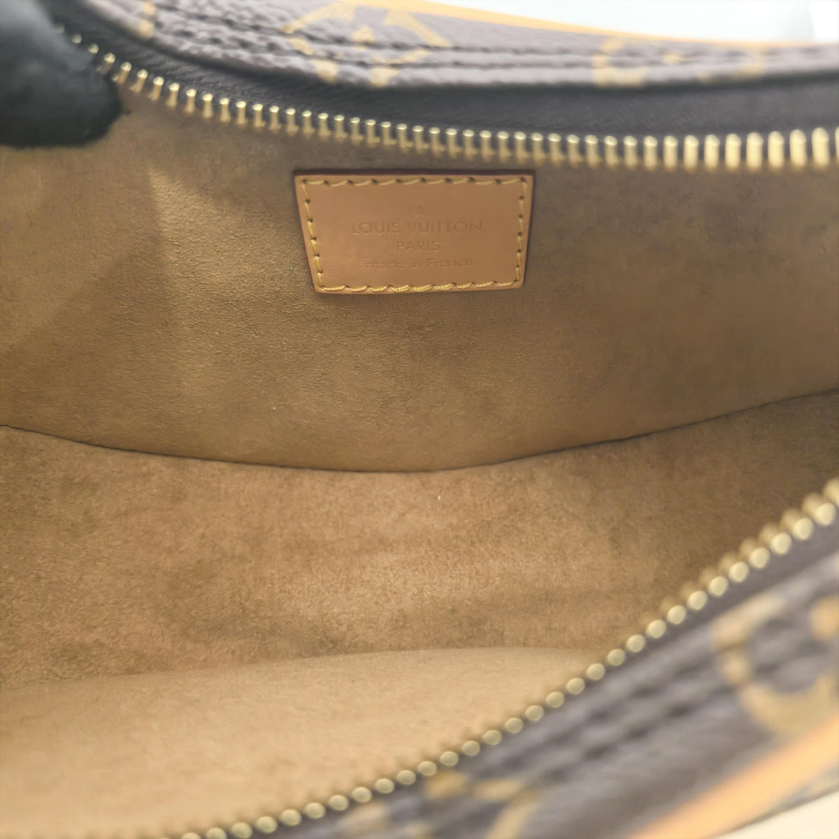 Pre-owned Louis Vuitton Coated Canvas Shoulder Bags Loop Monogram Hobo Shoulder Bag