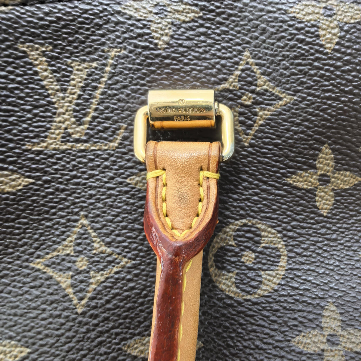 Pre-owned Louis Vuitton Coated Canvas Tote Bags Pallas MM Monogram Hand & Crossbody Tote Bag