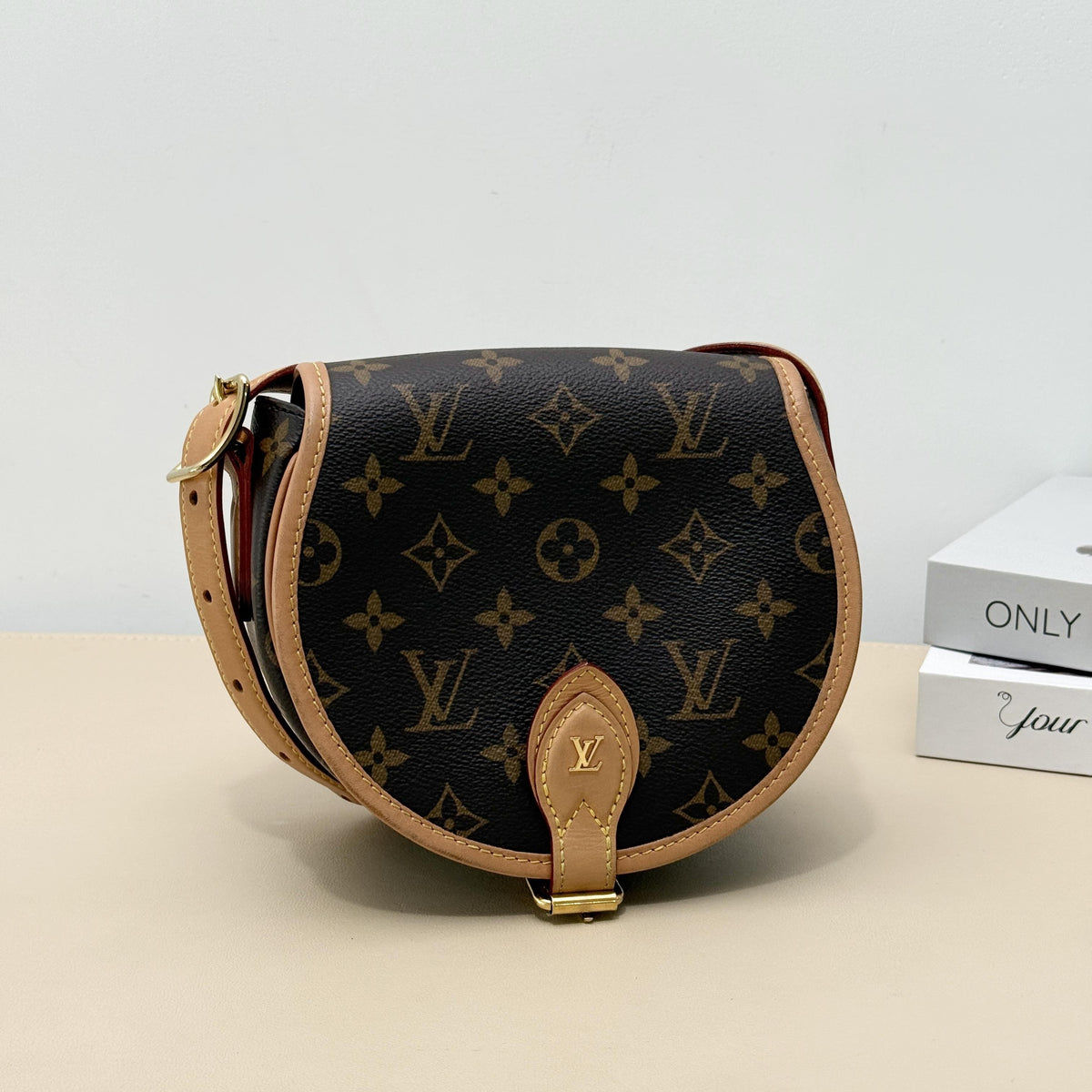 Vintage Monogram Saddle Flap Crossbody Bag