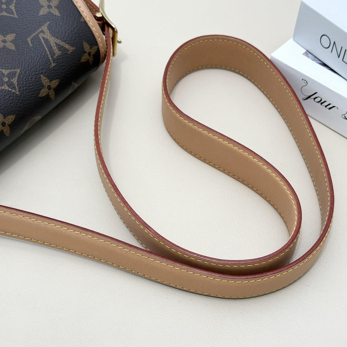 Vintage Monogram Saddle Flap Crossbody Bag