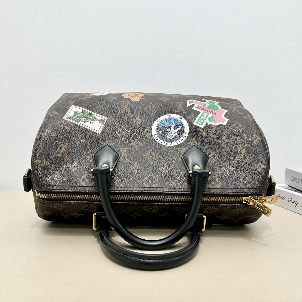 Speedy 30 Monogram City Stickers Limited Handbag