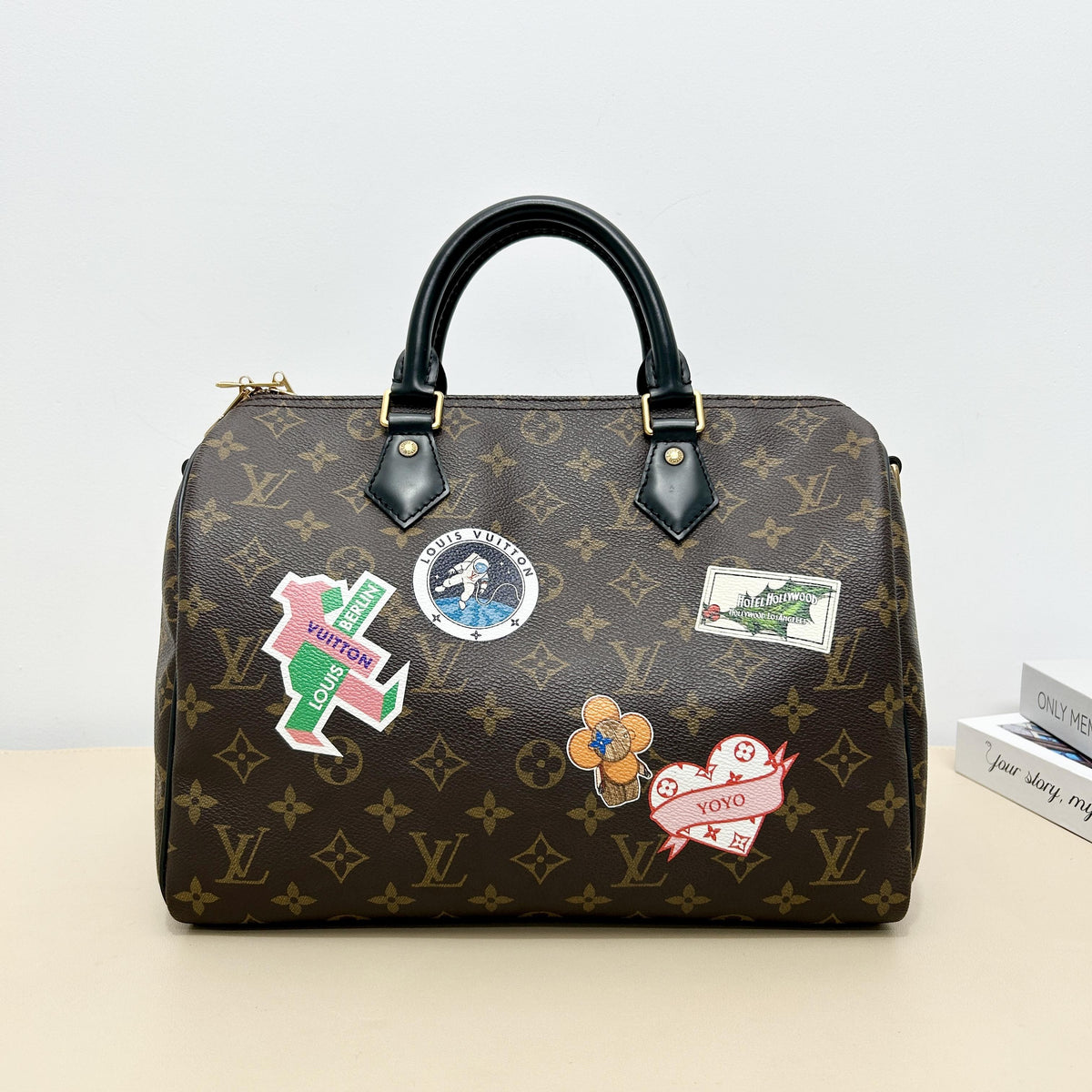 Speedy 30 Monogram City Stickers Limited Handbag