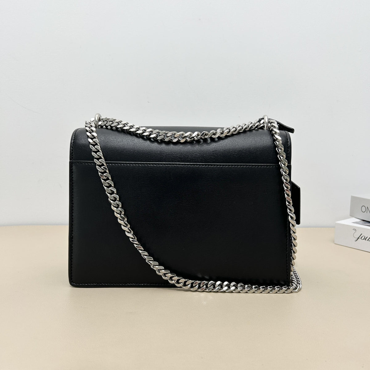 Pre-owned Yves Saint Laurent Calfskin Crossbody Bags Sunset Flap Chain Crossbody Bag