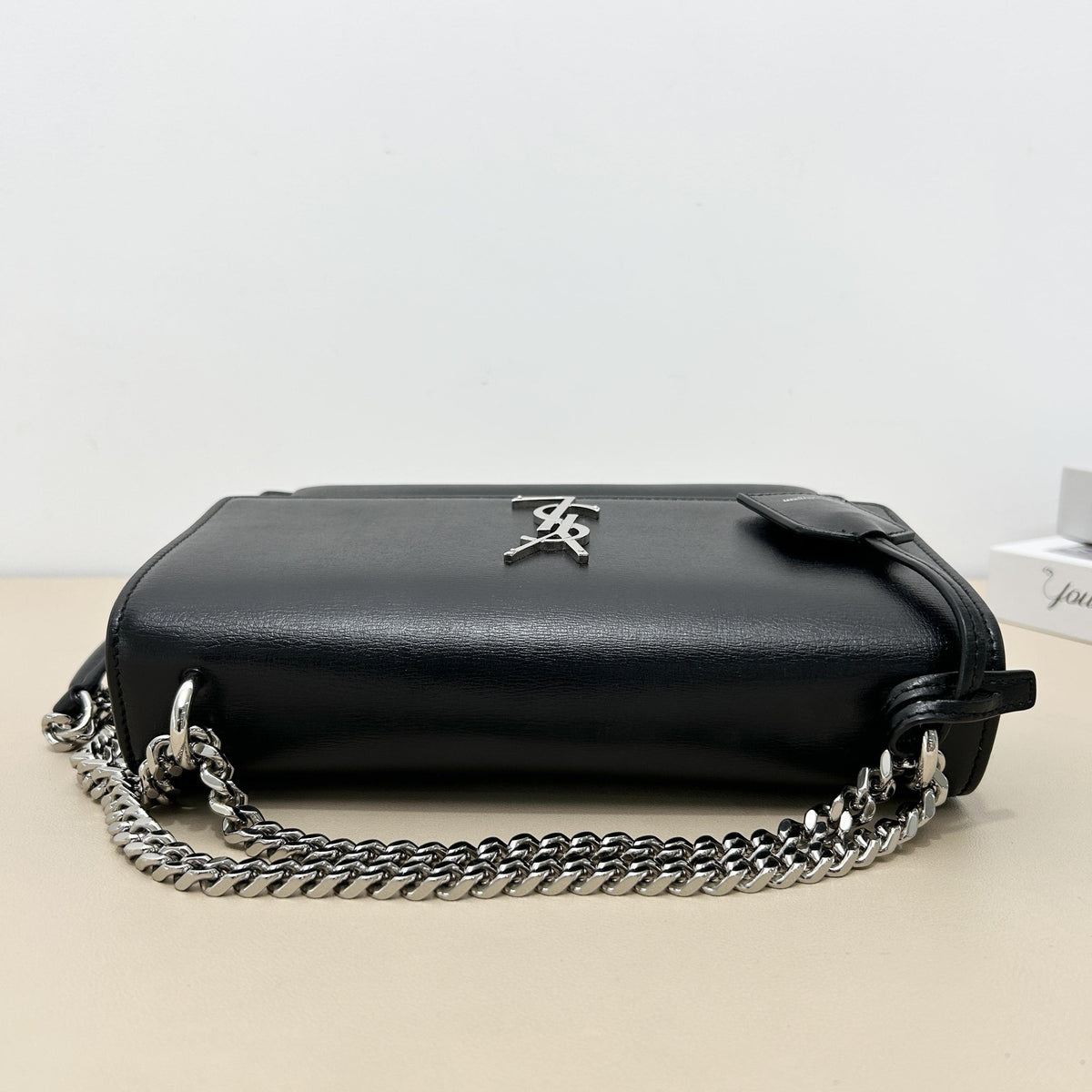 Pre-owned Yves Saint Laurent Calfskin Crossbody Bags Sunset Flap Chain Crossbody Bag