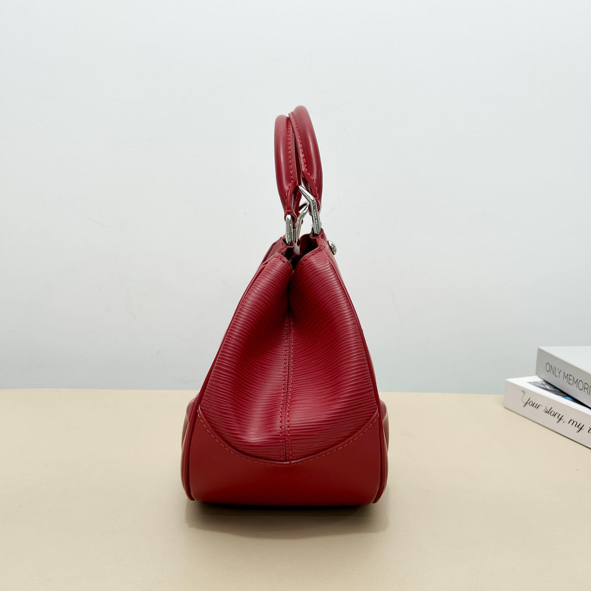 Louis Vuitton Red Crescent Handbag