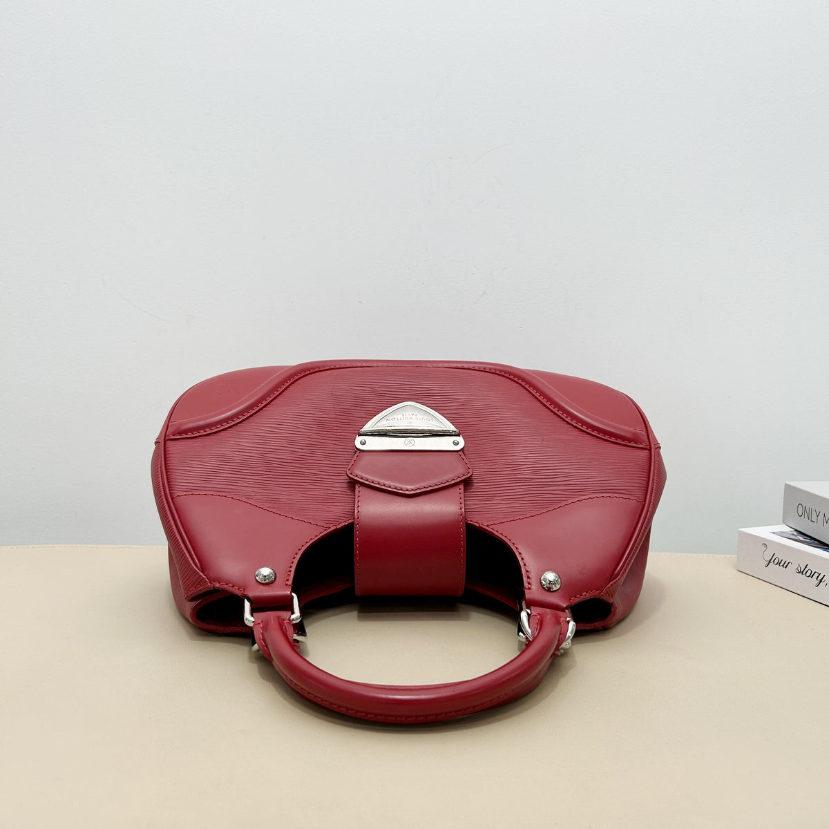 Louis Vuitton Red Crescent Handbag