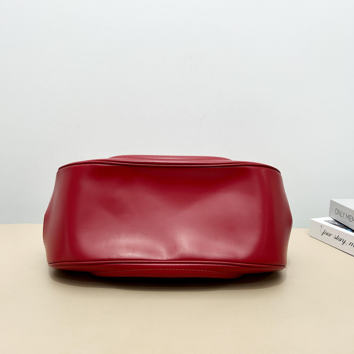 Louis Vuitton Red Crescent Handbag