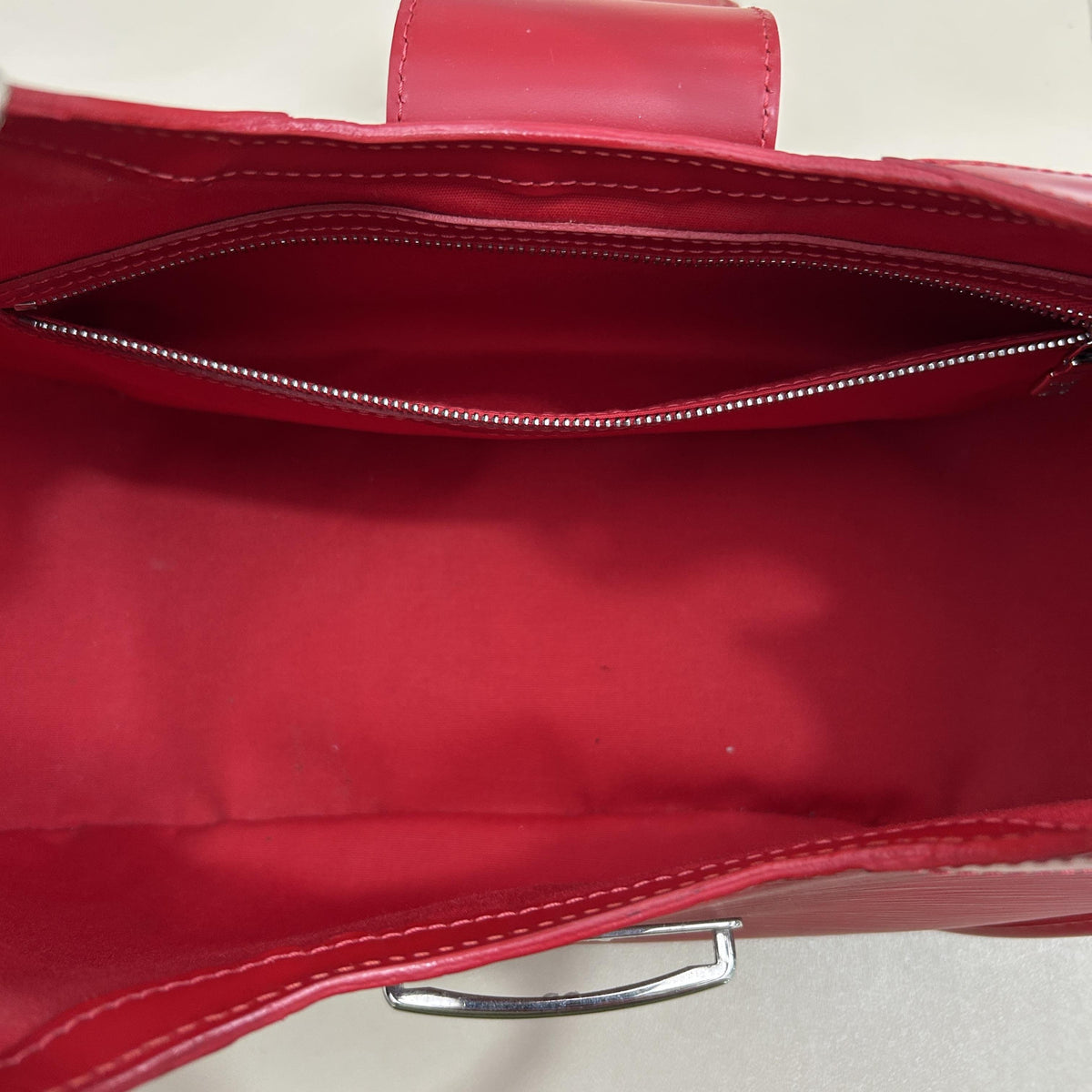 Louis Vuitton Red Crescent Handbag