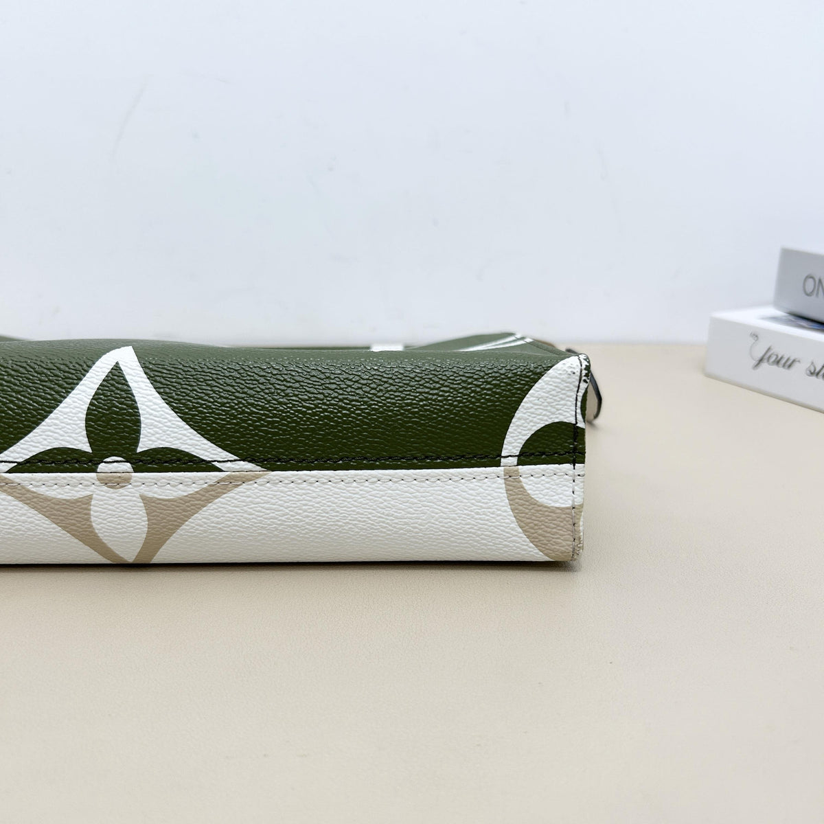 Monogram Giant White Green Toiletry Pouch