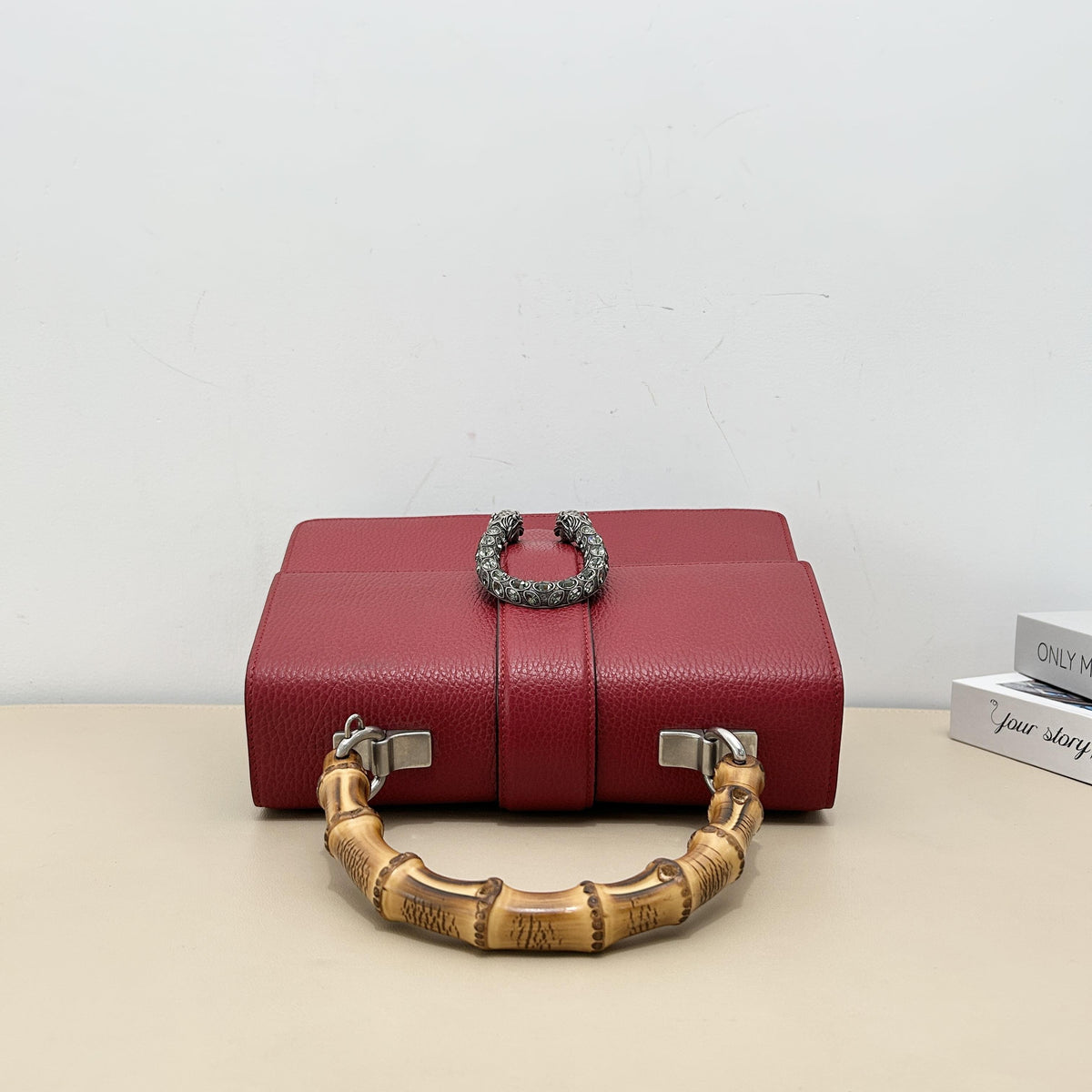 Dionysus Bamboo Top‑Handle Flap Bag