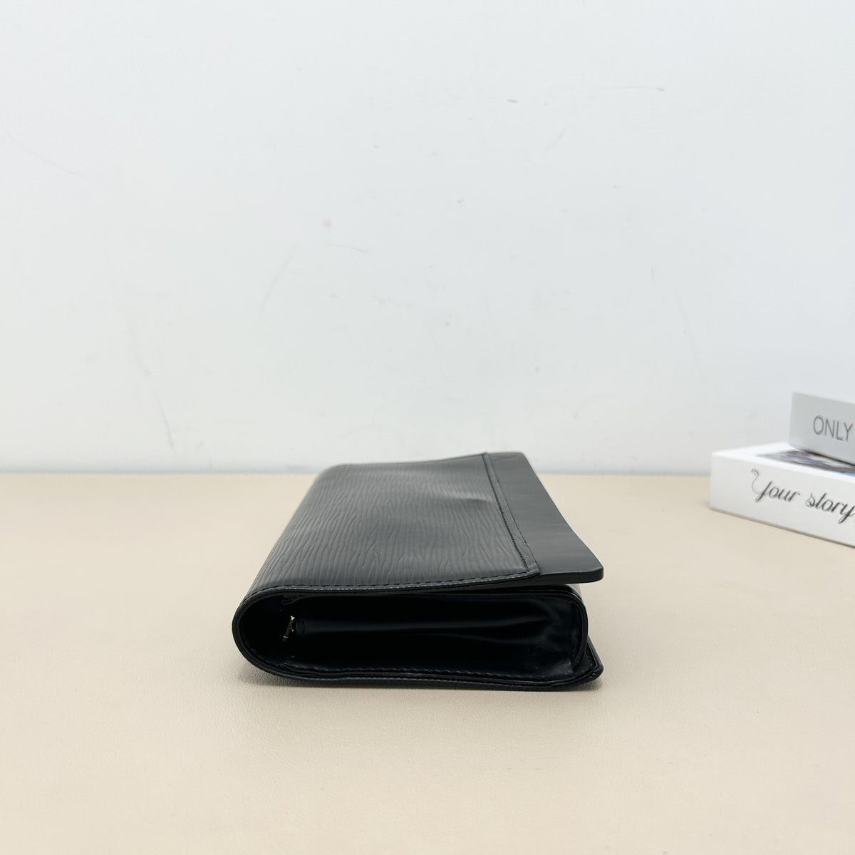 Louis Vuitton Black Epi Leather Long Flap Wallet