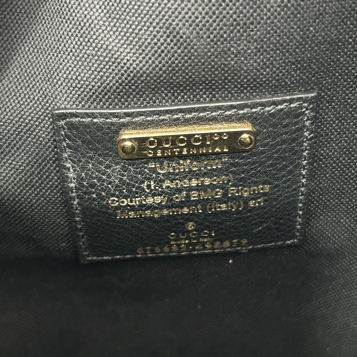 Centennial Red Leather "Gucci Shoes" Slogan Drawstring Bucket Crossbody Bag