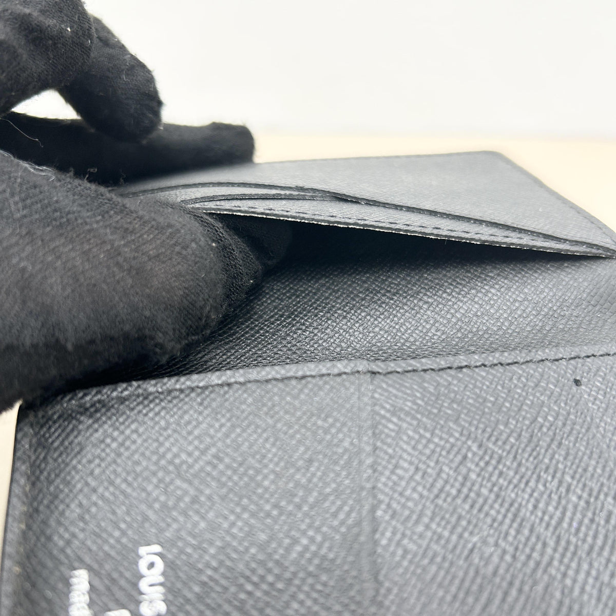 Louis Vuitton Black Taiga Passport Cover