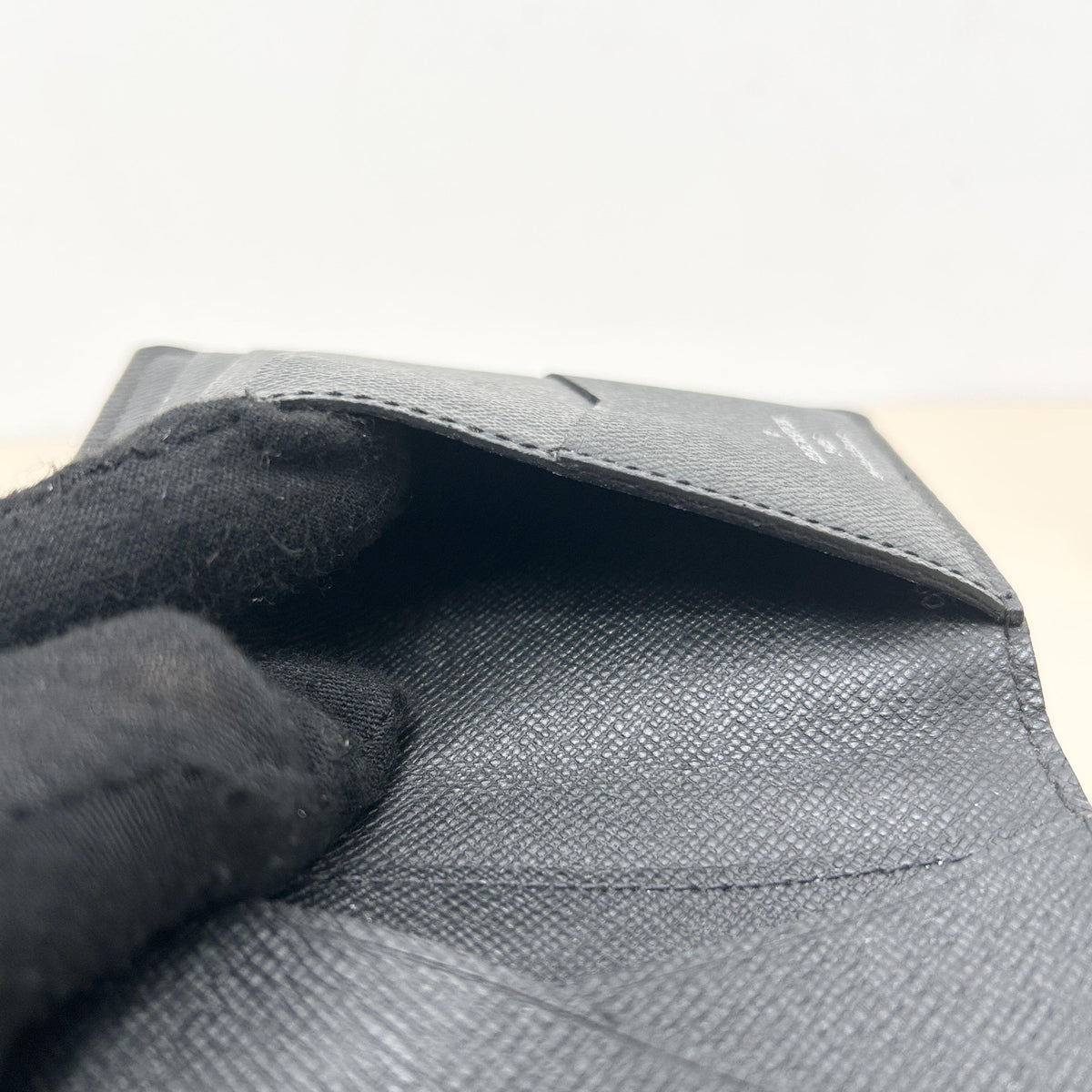 Louis Vuitton Black Taiga Passport Cover