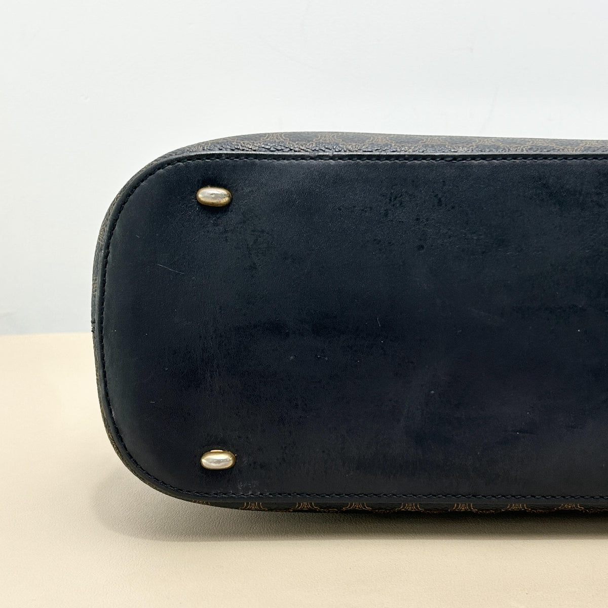 Pre-Owned Celine Vintage Macadam Dome Tote Handbag