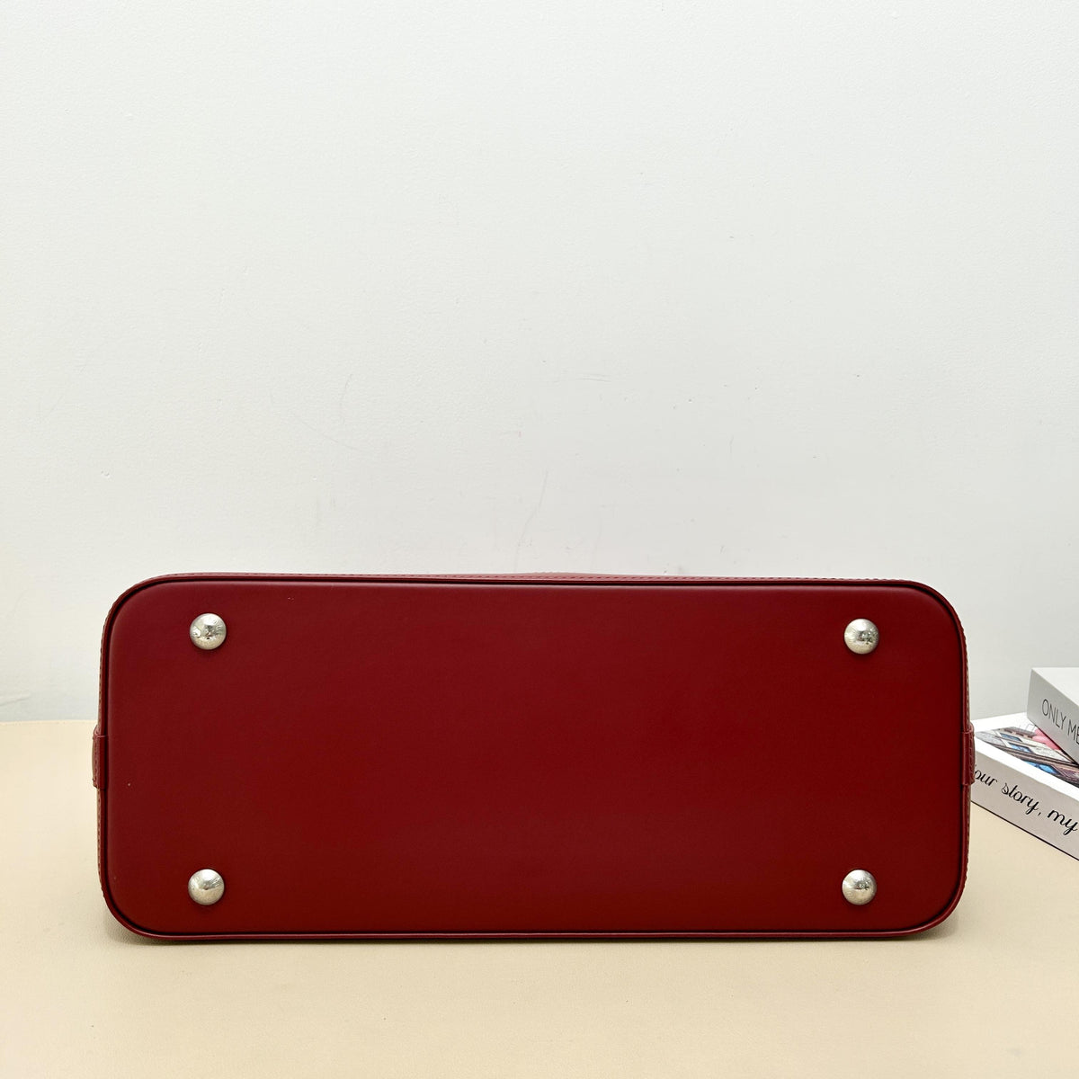 Pre-Owned Louis Vuitton Burgundy Epi Leather Flap Handbag