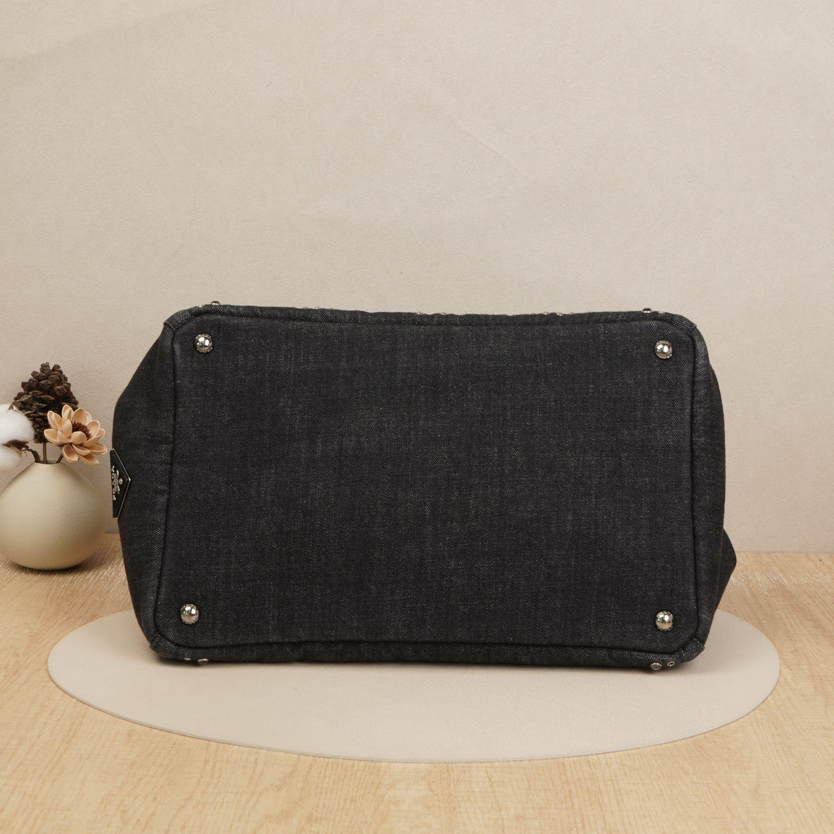 Pre-owned PRADA Denim Tote Bags 13.78" Tote Bag DS038176 Vluxury