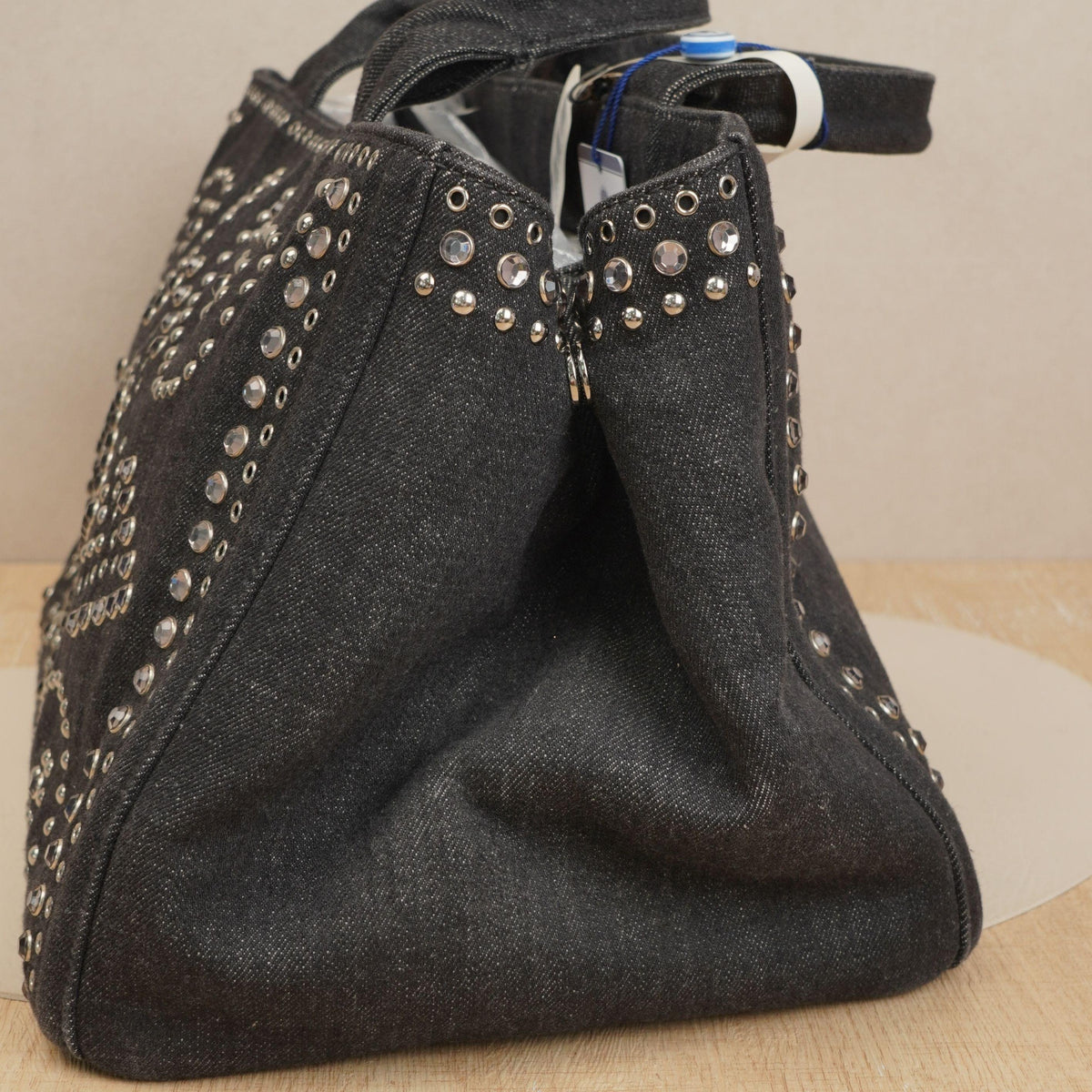 Pre-owned PRADA Denim Tote Bags 13.78" Tote Bag DS038176 Vluxury
