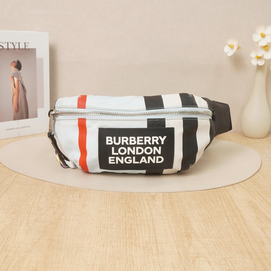 Pre-owned BURBERRY Nylon Crossbody Bags Striped Crossbody Bag DS049653 A124