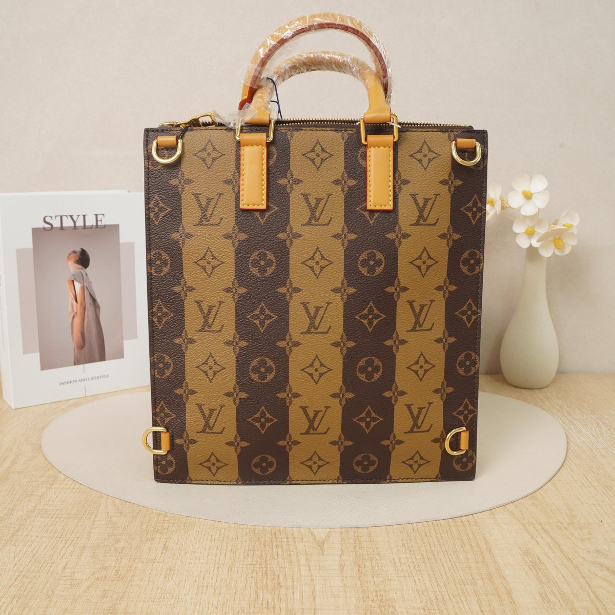 Pre-owned Louis Vuitton Coated Canvas Tote Bags Limited Edition Monogram Tote
