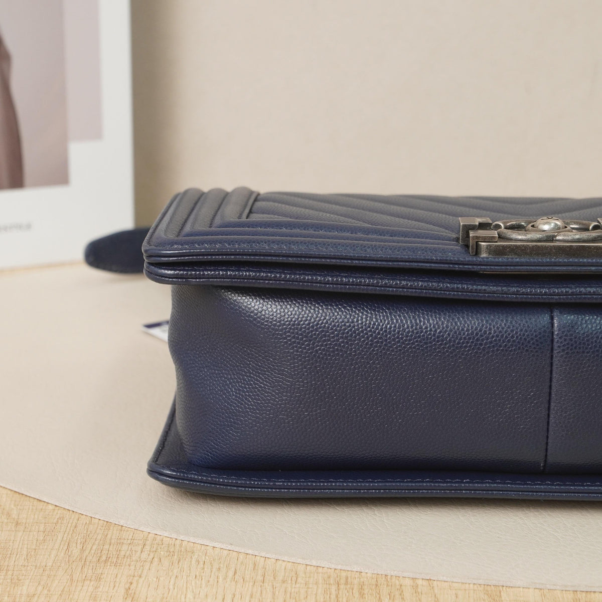 Le Boy Medium Chevron Flap