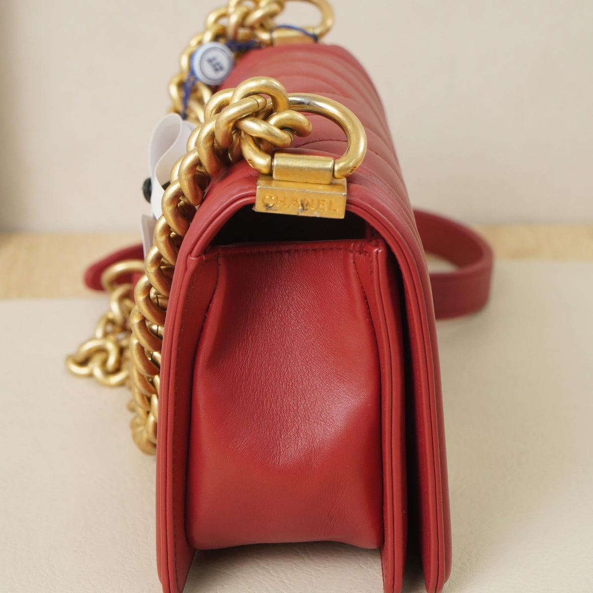 Le Boy Small Chevron Flap