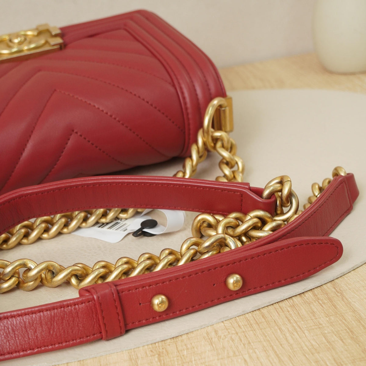 Le Boy Small Chevron Flap