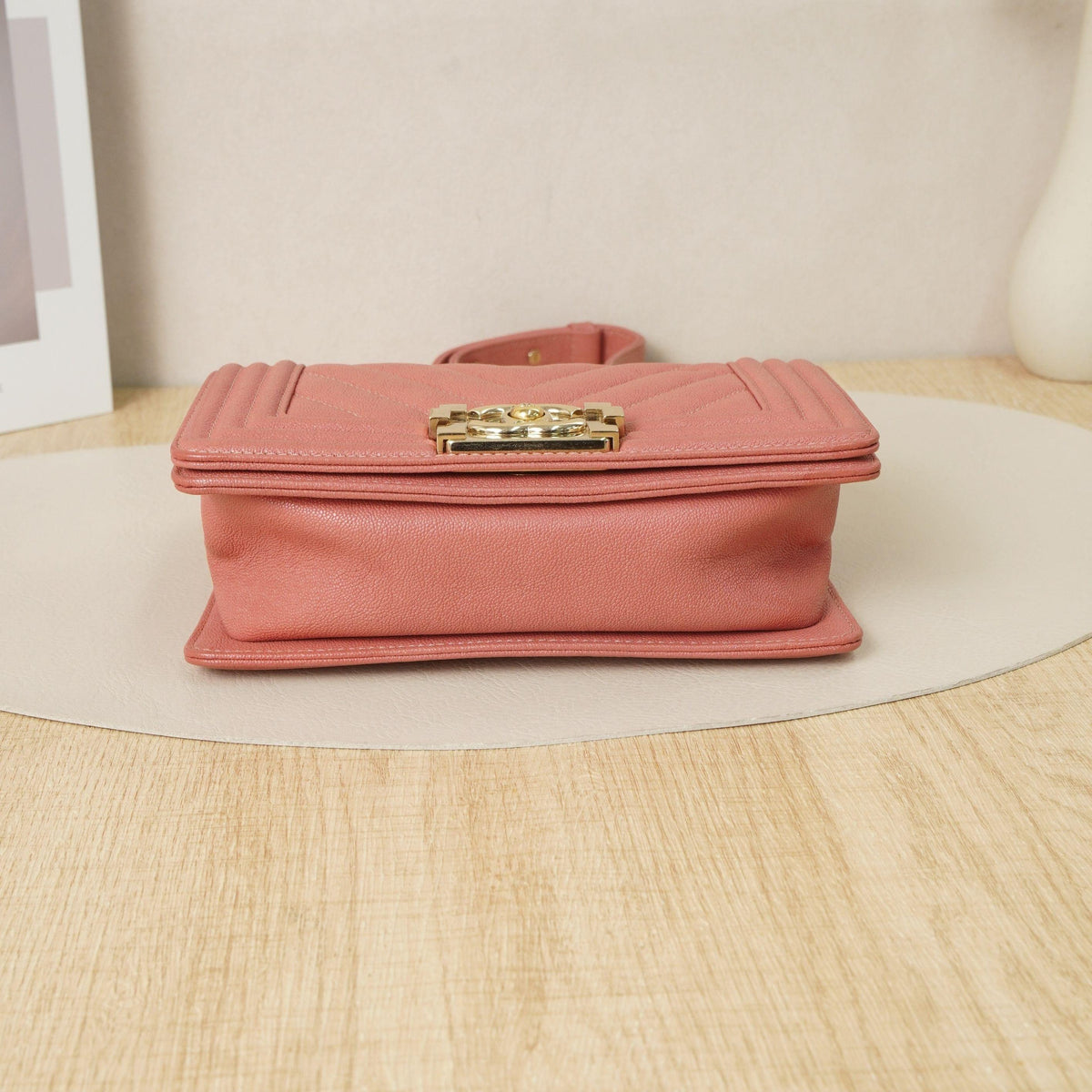 Le Boy Small Chevron Flap