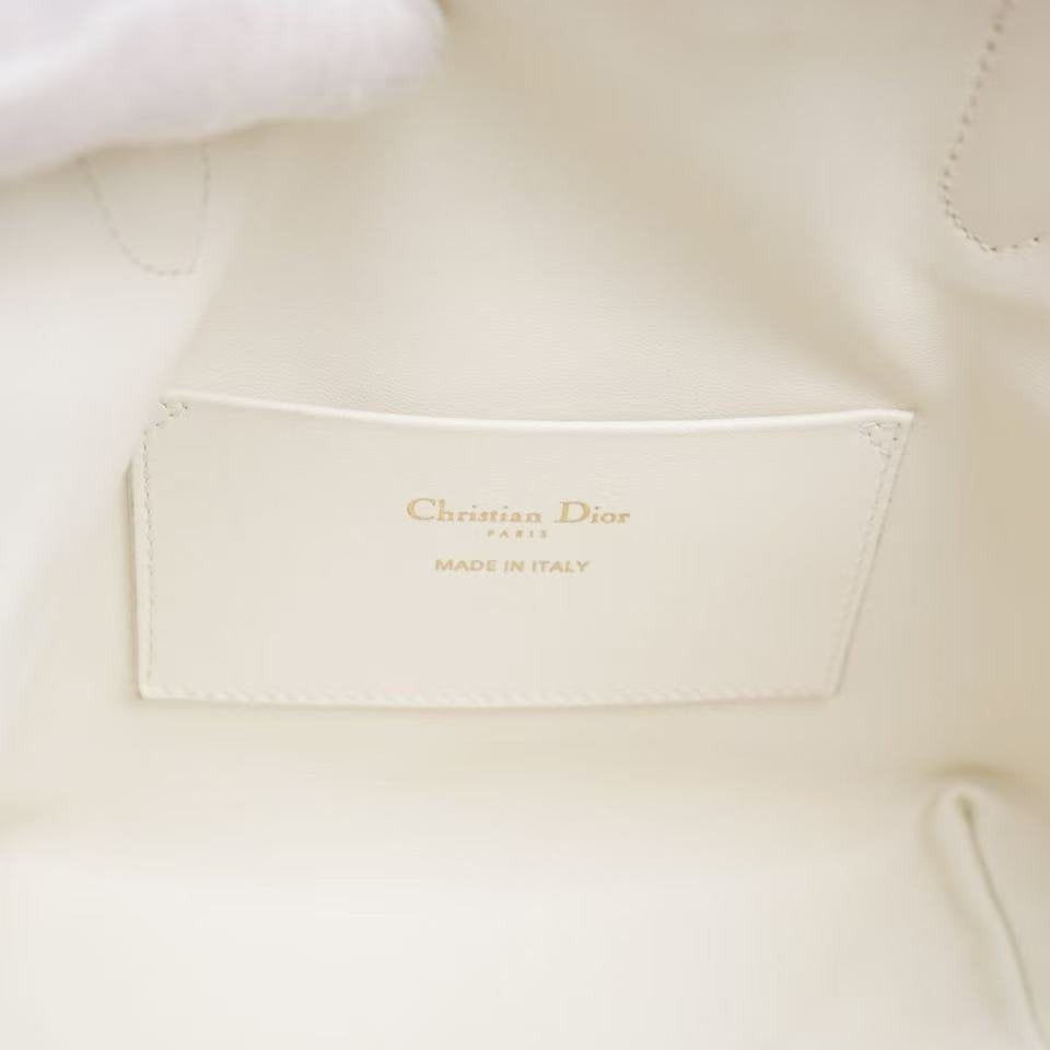 Pre-Owned Dior Toujours Vertical Limited Edition Cream Leather Tote Bag
