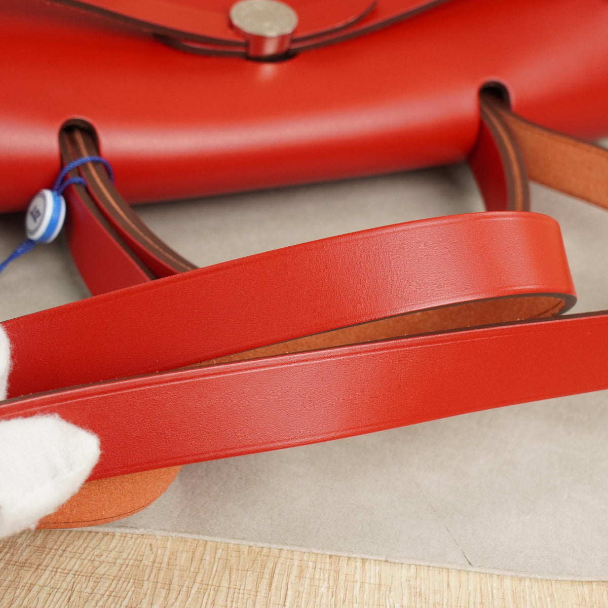 Pre-Owned Hermès Herbag 31 Red Canvas Leather Bag